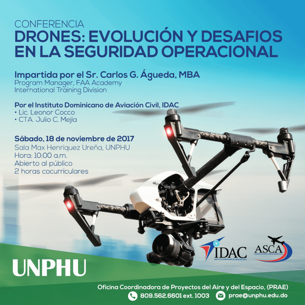 ASCA: Conferencia "Drones: Evolución y desafíos en la seguridad Operacional"