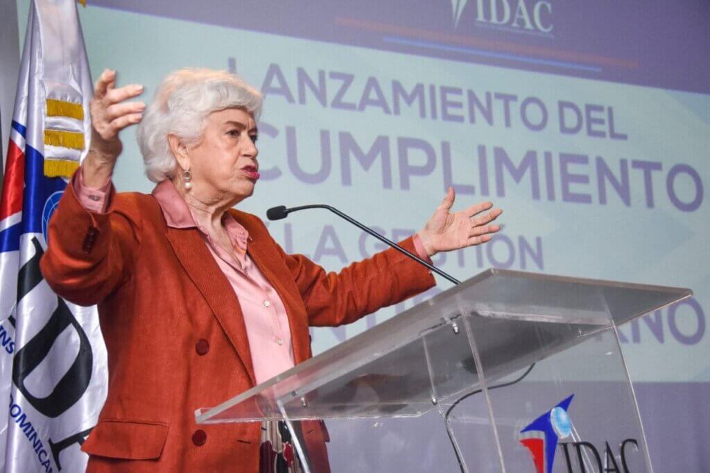 Milagros Ortiz Bosch, Directora General de la Dirección General de Ética e Integridad Gubernamental.