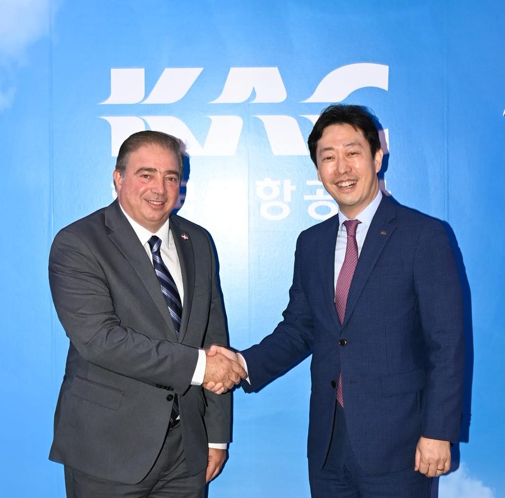 Porcella se reúne con ejecutivos de Corea Airports Corporation y evalúan perspectivas del nuevo aeropuerto de Pedernales