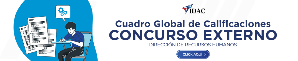 Cuadro Global de Calificaciones Concurso Externo Idac