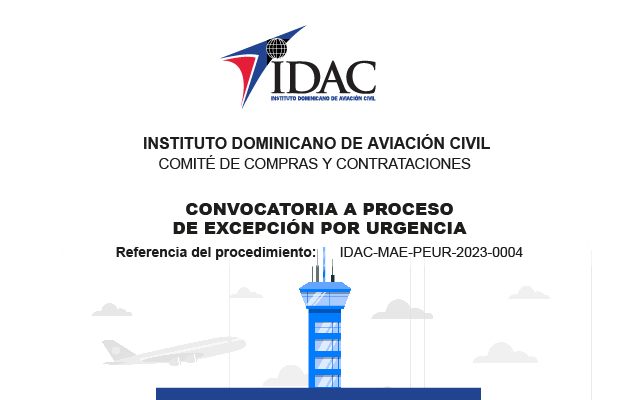 Convocatoria a proceso de excepción por Urgencia-IDAC-MAE-PEUR-2023-0004