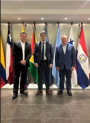 José Ricardo Botelho, Fabio Rabbani y Héctor Porcella