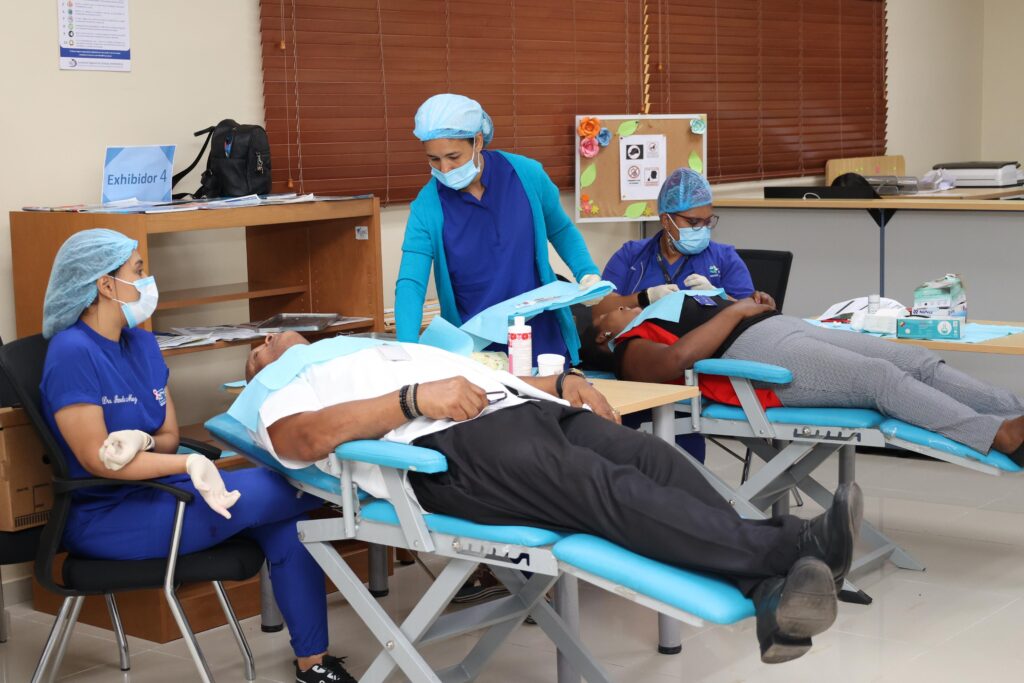 Servicio de odontología realizado en la jornada.